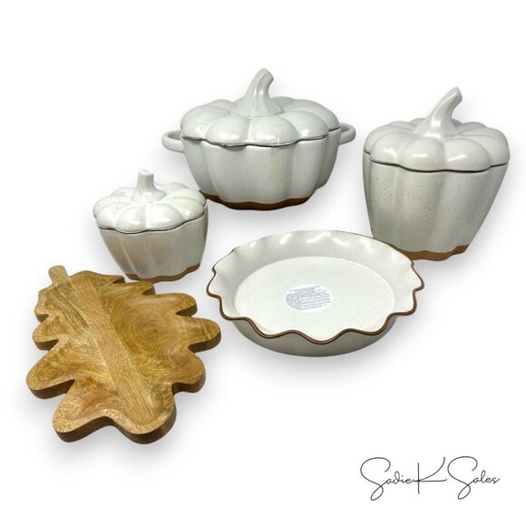 Threshold Wooden Leaf Serving Tray Brown - Target Fall Thanksgivng‎ 2024 - Picture 6 of 6